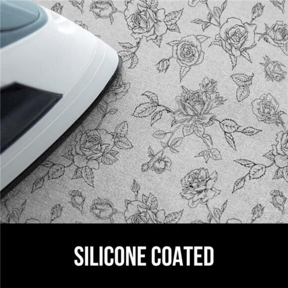 New Portable Ironing Mat, Magnetic Pad, Scorch Resistant, 28x24 Gray Floral - Picture 5 of 7